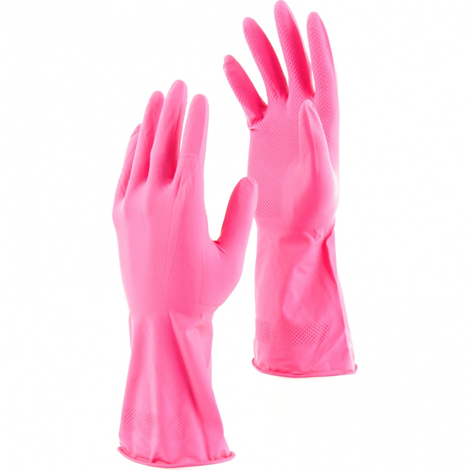Перчатки резиновые "Универсальные" Frida размер L (розовый)