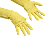 Перчатки резиновые "Универсальные" SMART размер L (желтый)