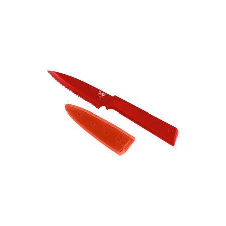 Нож малый гладкое лезвие Kuhn Rikon Colori (красный)