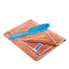 Набор для животных: полотенце и щетка каучуковая Кот, голубая